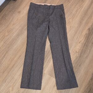 LOFT Navy and Light Beige Marisa Trouser Size 6